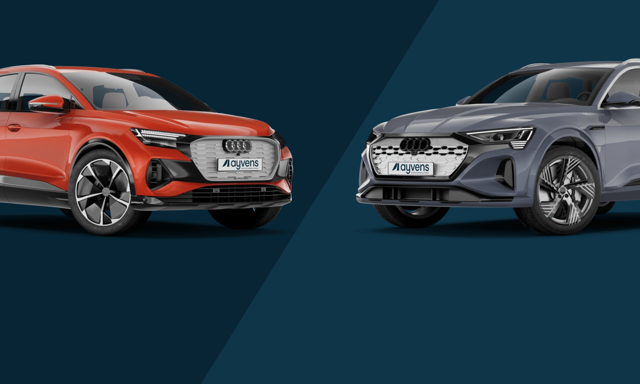Ayvens  Comparison card  Audi Q4 vs Audi Q8 etron2x